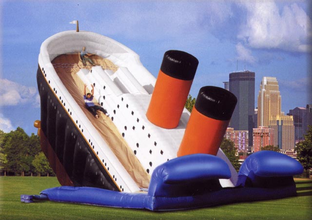 Sinking Ship Inflatable Slide – Titanic