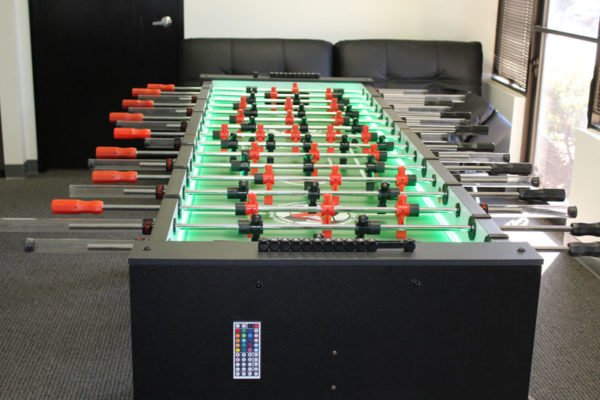 Foosball 8 person LED Glow Table