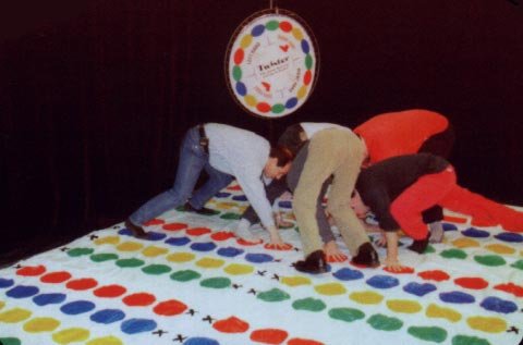 Twister the Human Pretzel Mat and Giant Checkers